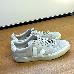 VEJA CAMPO SUEDE NATURAL WHITE SZ 10